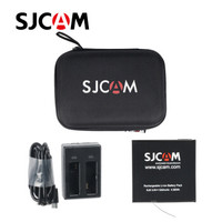SJCAM SJ8pro/air/plus通用运动相机配件水下摄像机电池双充电器收纳包套装 收纳包+SJ8电池+SJ8双充