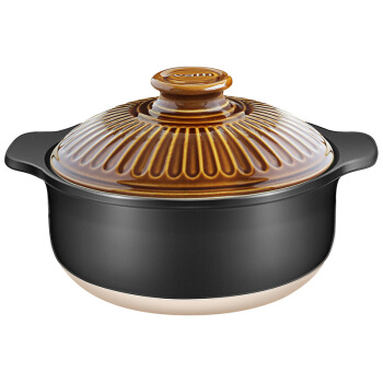 VATTI 华帝 T2504 陶瓷炖煲 2.5L 黑色  