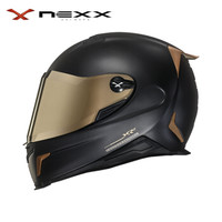 NEXX X NEXX 旗舰店 X.R2 黑金 欧洲进口 亚洲版超轻碳纤维 防雾 电镀金镜片 四季摩托车头盔 3C认证 XL