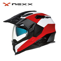 NEXX X.WED2荒原系列DUNA 亚洲版型 旅行全盔碳纤维复合材料电动摩托车头盔 红色 XXL