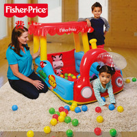 Bestway百适乐 费雪（Fisher Price）充气海洋球池户外玩具游戏屋132X94x89cm亲子游乐场(内附海洋球）93503