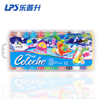LPS 乐普升 X3020 学生水溶性旋转油画棒 儿童可水洗蜡笔绘画笔炫彩棒 12色盒装
