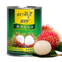 碧布林 泰国原装进口糖水红毛丹水果罐头休闲零食 565g/罐