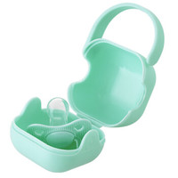 纽因贝 NEWYERBAY   婴儿安抚奶嘴 （拇指型绿色款）便携奶嘴盒（绿色款）组合