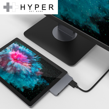 HyperDrive Surface Go扩展坞Microsoft微软平板电脑转换器type-c转HDMI视频投影仪耳机USB3.0 PD充电