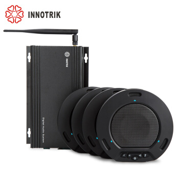 音络(INNOTRIK)视频会议全向麦克风 DAS-600四麦克风无线级联 可外接音箱调音台