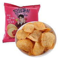 上好佳（Oishi）田园薯片（甜辣味）16g*25袋 膨化零食大礼包组合装办公室食品