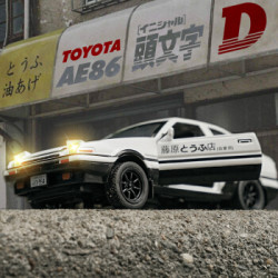 驰誉玩具丰田ae86头文字d藤原拓海仿真合金汽车模型儿