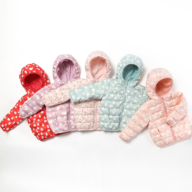 Oissie 奥伊西 1-4岁宝宝连帽羽绒服 白鸭绒