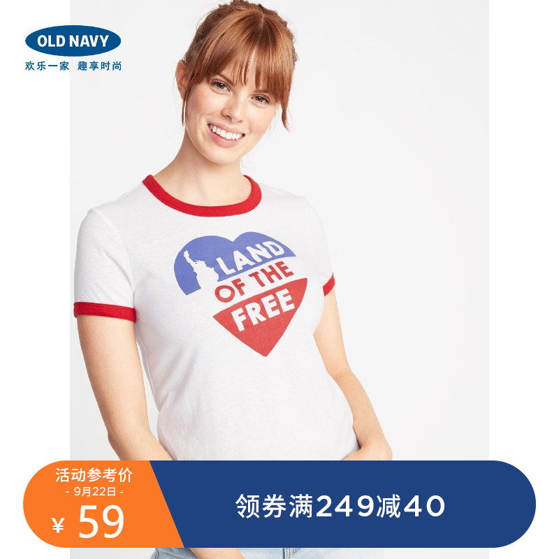 OLD NAVY 412297 女装圆领T恤 