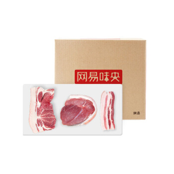 网易味央 黑猪肉3份装煸炒款 1050g