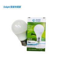 雪莱特（Cnlight）BPZ400-765 E27 小凡星5W LED球泡6500K  E27 100个/箱