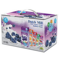 泰国进口 达美 (Dutch Mill) 蓝莓味酸奶饮品 礼盒装180ml×12 春节新年礼盒礼品