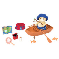 L’il Woodzeez 小树灵 划船套装玩具 角色扮演 过家家玩具 爱心培养 角色扮演 儿童玩具礼物 3岁+ 6167Z