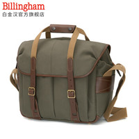 白金汉（Billingham）307L 经典系列 单肩摄影包 一机三镜一闪（灰绿色/巧克力皮 尼龙款）