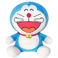 哆啦A梦（Doraemon）毛绒玩具 机器猫叮当猫卡通玩偶 毛绒公仔 玩具布娃娃抱枕 大笑款 28厘米