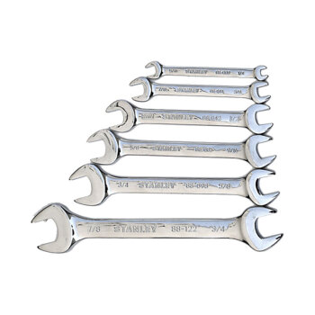史丹利（STANLEY）英制精抛光双开口扳手1/4