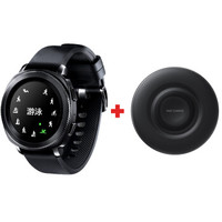 三星（SAMSUNG）Gear Sport智能手表 黑色+第六代原装无线充电器 15W快速充电（通用智能手表、智能手机）