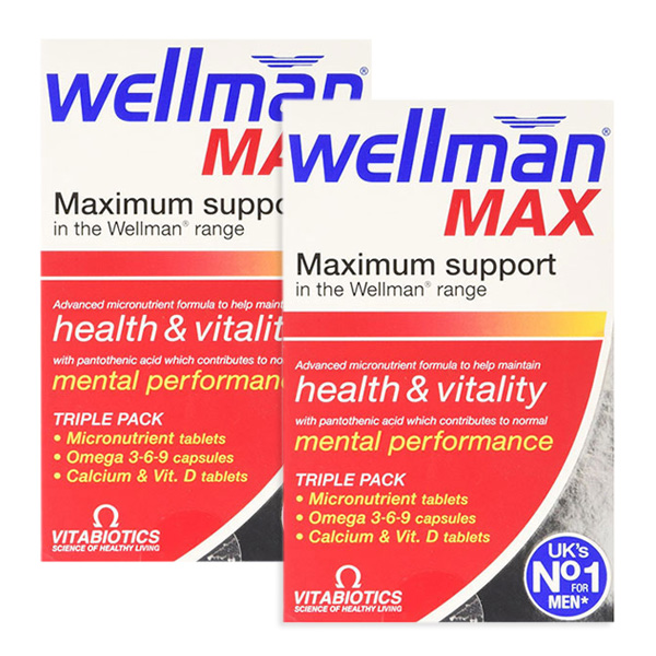 Vitabiotics Wellman Max 男士高强度维生素 84粒*2盒 