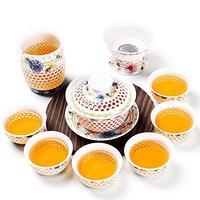 尚言坊 SDP292-2 玲珑瓷蜂巢茶具