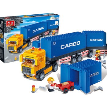 BanBao 邦宝 小颗粒拼插积木 8763 长货柜车