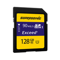超音速 Supersonic 128GB SD存储卡 C10 U1 相机内存卡 高速版 90MB/s