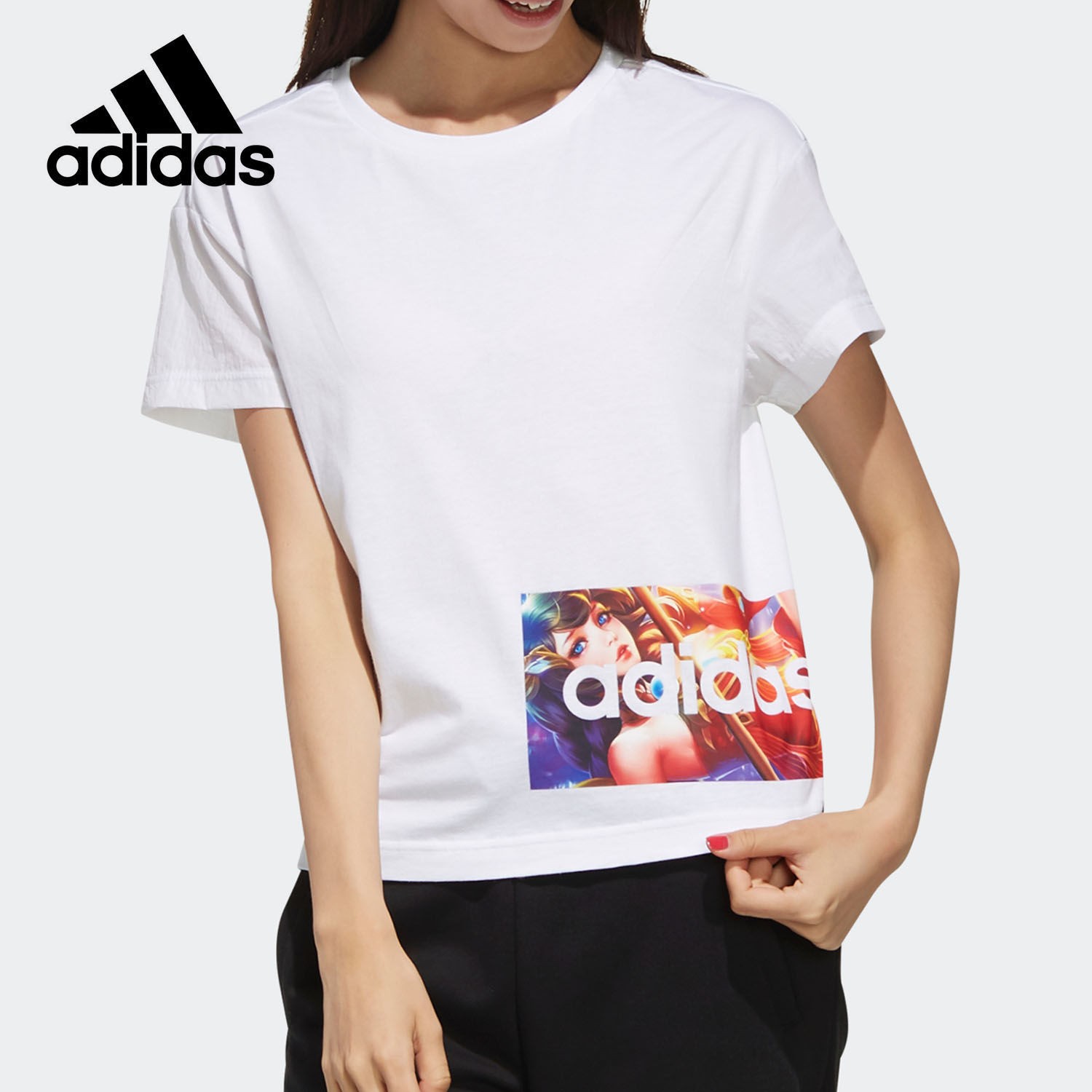 Adidas 阿迪达斯 FR7992 女子休闲运动T恤