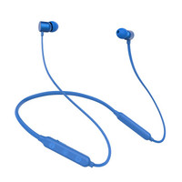 兰士顿 B-X9蓝牙耳机运动跑步无线双耳入耳挂脖式超长待机 蓝色