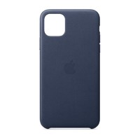 蘋果Apple 原裝iPhone 11 Pro Max 皮革保護殼 手機殼 午夜藍色