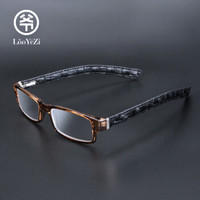 老爷子（LaoYeZi）7028老花镜男女通用时尚宽脚老花眼镜 高清舒适防滑老人老光眼镜 灰色 250度