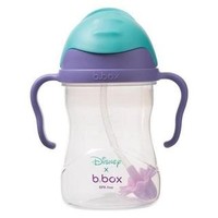 B.BOX 限量迪士尼系列 美人鱼款 婴幼儿重力球吸管杯 240ml 紫蓝色