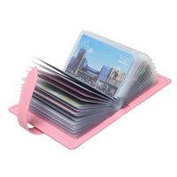 奥菲姆（OFLM）卡包女式 多卡位名片夹牛皮小卡夹女式卡片包CD-H28 粉色