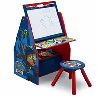 Delta Children 儿童多功能绘画桌/绘本玩具收纳架