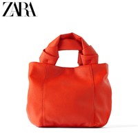 ZARA 16018510070 女士橙色中号软质手提包