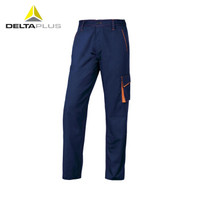 代尔塔/DELTAPLUS 405409 马克6系列工装裤 风琴口袋舒适耐磨男工作裤 藏青色 M 1件 可定制