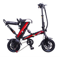 索罗门(SOLOMO)电动自行车 成人代驾代步锂电折叠电动车 男女平衡滑板车电瓶车 双座黑色 续航45-80公里
