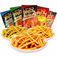 泰国进口 VFOODS MIX脆脆条 五种口味 12包混合装330g 咪咪虾条 薯条 休闲零食 网红小吃 *6件
