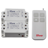 同为（TOWE）无线遥控开关220V10A二路电源灯独立遥控可穿墙