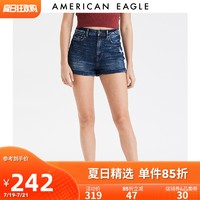 AEO牛仔短裤女高腰显瘦夏装薄款 美国鹰American Eagle 0338_6220