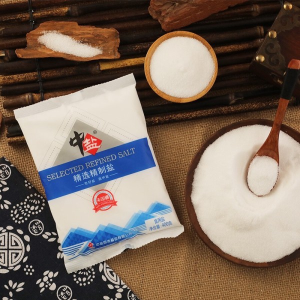 商品中盐 精选精制盐 400g*6袋