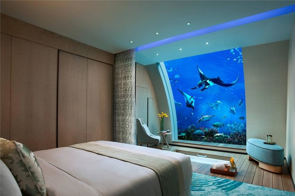 住海景/海底套房!新加坡圣淘沙名胜世界 海滨别墅酒店