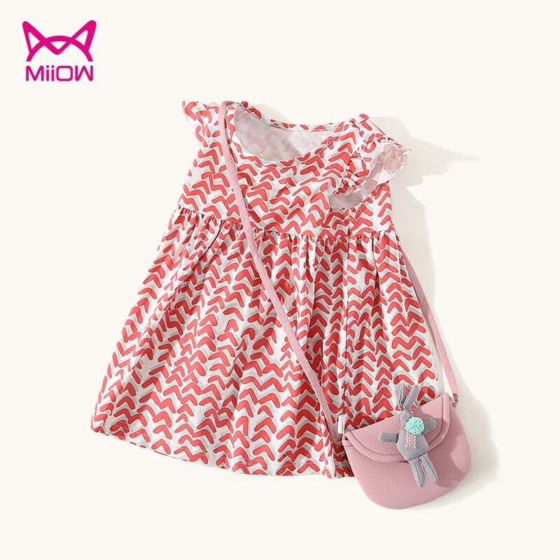 Miiow 猫人 女童印花连衣裙