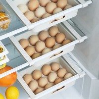 Neyankex 冰箱鸡蛋抽屉式收纳盒 3个装