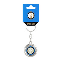 國際米蘭足球俱樂部Inter Milan簡約汽車掛件旋轉金屬鑰匙扣