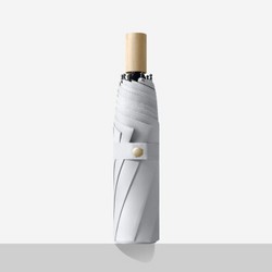 Neyankex 三折简约实木柄黑胶伞