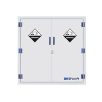 固耐安 实验室安全柜 耐强酸碱PP柜 药品试剂柜 26加仑 双锁结构 双门 瓷白色