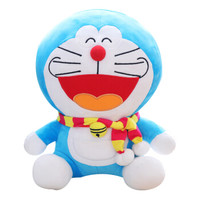 哆啦A梦（Doraemon）毛绒玩具 机器猫叮当猫卡通玩偶 毛绒公仔 玩具布娃娃抱枕 围巾款 12寸