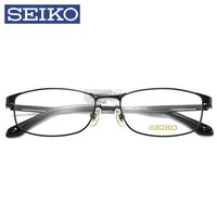 SEIKO 精工 1121/1122超轻纯钛商务眼镜架+万新1.60防蓝光镜片