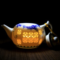 天泽（TIAN ZE）玲珑茶壶-牡丹款（单茶壶）