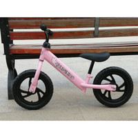 儿童平衡车1-4岁无脚踏滑行车溜溜车平衡车儿童滑步车两轮自行车 粉色 12